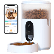 Imou - Comedouro Inteligente para animais de estimação  - Vista panorâmica 360º / 4MP 2.5K - Capacidade de 4L - Deteção de animais de estimação - Áudio Bidireccional - Gerir a partir da aplicação