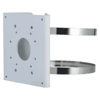 Suporte do poste - Apto para domos motorizadas - Liga de alumínio - 140 mm (Al) x 130,4 mm (Lg) x 45 mm (Fd) - Passador de cabos