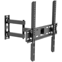 Suporte com braço - Peso suportado 30Kg - VESA 400x400mm - Distância à parede de 77-412mm - Declive +8° / -8° - Transformar +90º / -90º