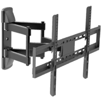 Suporte com braço - Peso suportado 45Kg - VESA 600x400mm - Distância à parede de 75-445mm - Declive +10º / -10º - Transformar +60º / -60º