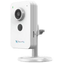 Câmara Cubo IP X-Security  - 4 Megapixel (2560x1440) - Lentes 2.8 mm | Deteção de pessoas e veículos - LED IV 30m | Microfone e altifalante incorporados - Wi-Fi 6 | Ranhura para cartão Micro SD | PoE - Impermeável IP67