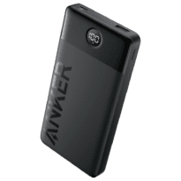 Anker Power Bank - Capacidade 10000mAh  - Entrada USB-A - Saídas USB-C, Micro USB-C e USB-A - Ecrã LCD - Cor preto