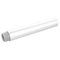 Mastro extensível para montagem suspensa - Altura 250 mm - Cor branco - Fibra composta - Apto para uso no exterior