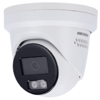 Hikvision Câmara Turret IP gama PRO - Resolução 4 Megapixel (2688x1520) - Lente 2.8mm - PoE+ | IV 30m | 2 microfones e altifalantes - AcuSense | Face capture | Luz branca dissuasiva - Detecção de movimento 2.0