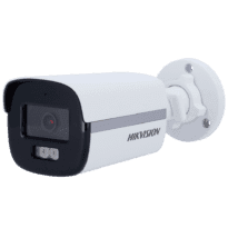 Câmara Bullet Hikvision 4en1 Gama VALUE - Resolução 3K (2960x1665) - Lente 2.8 mm - Alcance da luz híbrida 40 m - Áudio sobre coaxial | Microfone integrado - IP67