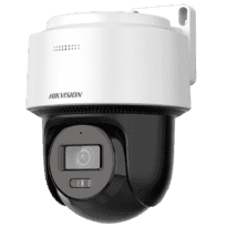 Dome Motorizada IP PT Hikvision gama VALUE - Resolução 2 Mpx (1920x1080) - Alcance da luz híbrida 30 m - Microfone e altifalante integrados - Detecção de movimento 2.0 - IP66 | MicroSD | PoE | Tamanho reduzido