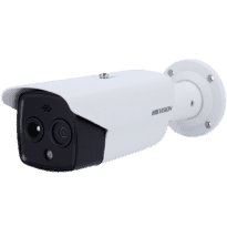 Câmara Térmica IP Dupla Hikvision Gama PRO - Sensor térmico 256x192 VOx | Lente 9.7 mm - Sensor óptico 1/2.7 4 Mpx | Lente 8 mm - Sensibilidade térmica  40mK | IP7, IK10 - Taxa de medição do tempo -20~150ºC / ± 8ºC - Conectividade 4G através do cartão SIM