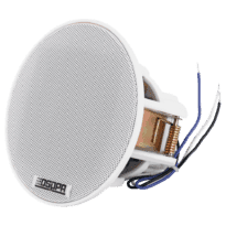 Altifalante de tecto  - Altifalante de gama completa 3" - Potência 70V / 100V - Sensibilidade 88dB - Intervalo 120Hz - 20kHz - Cobertor de tecido