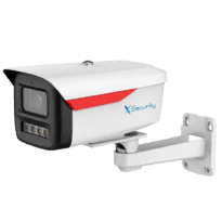 X-Security Câmara IP Bullet com suporte Wizcolor - 4 Megapíxel (2688x1520) | Sensor 1/1.8" F1.0 - Lente 3.6mm / LED branco 50m - WDR 120dB | Microfone embutido - WizSense, com classificação de pessoas e veículos - MicroSD 256GB | IP67