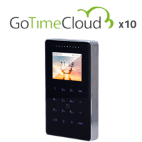 Controlo de acesso e de presença IP65 IK04 - Cartão EM/MF e PIN - 50.000 cartões | 200.000 registos - 2.4" TFT | TCP/IP, WiFi, RS485 e Wiegand - ZK-GOTIMECLOUD-10 incluindo 1 ano