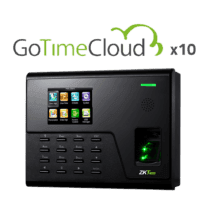 Control de presencia - Huella, tarjeta EM y PIN - 3.000 huellas | 50.000 registros - 2.8" TFT | TCP/IP y WiFi - ZK-GOTIMECLOUD-10 incluido 1 año