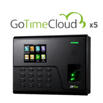 Control de presencia - Huella, tarjeta EM y PIN - 3.000 huellas | 50.000 registros - 2.8" TFT | TCP/IP y WiFi - ZK-GOTIMECLOUD-5 incluido 1 año