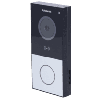 Sistema de videoporteiro 2 fios montados à superfície - Câmara 2 Mpx | Áudio bidirecional - Abertura com cartão MF, NFC e BLE | 1 relé - SIP padrão - Manutenção Cloud - Ligação de monitor e placas via Cloud