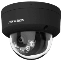 Hikvision - Câmara Dome IP da gama PRO - Resolução 6 Megapixel (3200x1800) - Lente 2.8 mm | Microfone duplo em matriz - Alcance da luz híbrida 30 m | PoE | MicroSD | IP67 - AcuSense | MD2.0 | Áudio | Alarmes | IP67 | IK10