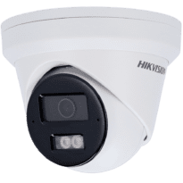 Hikvision Câmara Turret IP gama PRO - Resolução 6 Megapixel (3200x1800) - Lente 2.8 mm | Microfone duplo em matriz - Alcance da luz híbrida 30 m - PoE | MicroSD | IP67 - AcuSense | Deteção de movimento 2.0