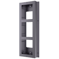 Caixa de registo de superfície - Até 3 módulos - Compatível com Hikvision - Compatível com Comelit e Bticino - Caixa fabricada com alumínio - Painel Fabricado com Alumínio