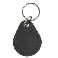 Porta-chaves TAG de proximidade - ID por radiofrequência - MF DESFire passivo: Cor preta - Frequência 13.56 MHz - Leve e portátil - Segurança máxima | Não copiável