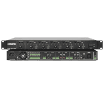 Amplificador misturador - 5 canais - Potência de 5x60W - Amplificação 100V - Baixa impedância 4-16