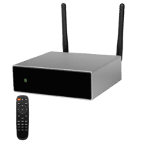 Amplificador reprodutor - Sem fios - 2 x 60W - Ligação Bluetooth - Reprodução USB - Mando a distancia