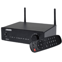 Amplificador reprodutor - 2 x 50W - Ligação Bluetooth dupla - Reprodução USB - Definições para a equalização - Mando a distancia