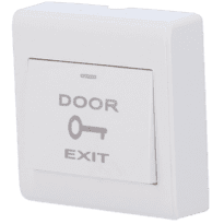 Botão de libertação de porta - Uso profissional - Testado 500.000 utilizações - NO/COM | Superfície - Dimensões 86 (A) x 86 (L) x 25 (P) mm - Fabricado em plástico