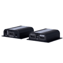 Extensor activo HDMI - Emissor e receptor - Suporta resolução 1080p@60Hz a 70 metros - Suporta resolução 4K@30Hz a 40 metros  - Sobre cabo UTP Cat 6/6A/7 | Transmite sinal IV - Alimentação DC 5 V em emissor e PoE em recetor