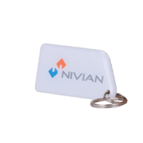Porta-chaves TAG de proximidade numerado - ID por radiofrequência - EM e MF passivos | Resina epóxi brilhante - Frequência 125 kHz / 13.56 MHz - Dimensões: 56 (An) x 28 (Al) mm - Saco de 10 unidades