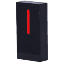 Leitor de acesso para armações - Acesso por cartão EM - Indicador LED e acústico - Wiegand 26/34 - Compatível com equipamentos de terceiros - Adequado para exterior IP68  | Plástico