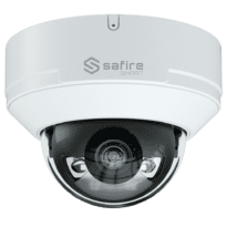 Safire Smart câmara Domo IP gama E1 com AI-ISP - Sensor 1/2.9" grande abertura F1.0 Night Color X - Resolução 4 Megapixel (2688x1520) | MicroSD - Lente 2.8 mm | Microfone incorporado | LED 30m - IA: Classificação de humanos e veículos | Contagem - Impermeabilização IP67 & IK10 | PoE (IEEE802.3af)