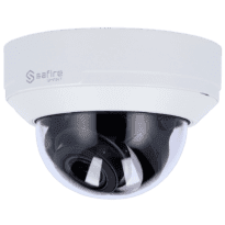 Safire Smart - Câmara Dome IP gama E1 Inteligência Artificial - Resolução 8 Megapixel (3840x2160) - Lente motorizada 2.8-12 mm | Microfone | IV 50m - IA: Classificação de humano e veículo - IP67 & IK10 | PoE (IEEE802.3af) | P2P