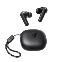 Auscultadores sem fios Soundcore da Anker - 10 horas de reprodução - 2 microfones - Personalização através da aplicação Soundcore - Resistente à água IPX5