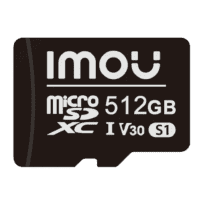 Cartão de memória Micro SD Imou Classe 10 512GB - Compatível com câmaras de vigilância - Classe 10 / V30 - Utilização em interiores - Material plástico - Instalação fácil