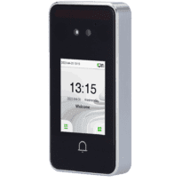 Controlo de acesso e presença IP65 - Facial, cartão MF e PIN - 3.000 cartões | 200.000 registos - 2.4" Ecrã tátil TFT | TCP/IP e WiFi - Soft. Assiduidade: ZKBioTime 8 - Soft. Acessos: ZKBioCV