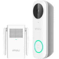 Campainha WiFi Imou 5 Megapixel 3K - Fonte de alimentação AC / DC - Lente 2.0 mm / IR 5m - Deteção de humanos por PIR - Áudio bidirecional / Campainha - Aplicação Imou Life