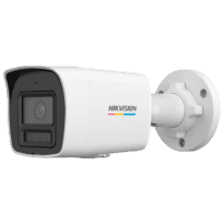 Hikvision câmara IP Bullet gama VALUE ColorVu3.0 - Resolução 4 MPx | PoE IEEE802.3af - ColorVu3.0: imagem a cores HIKAI-ISP F1.0 1/1.8" - 2.8 mm | Microfone | Luz híbrida até 30m - Detecção de movimento 3.0 -  IP67