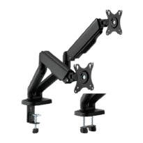 Soporte para doble monitor - Instalación en mesa - Carga máxima 9 Kg/brazo - Inclinación -90º +90º - VESA 75x75mm - VESA 100x100mm