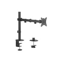 Brazo para monitor - Instalación en mesa - Carga máxima 9Kg - Inclinación -45º +45º - VESA 75x75 - VESA 100x100mm