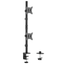 Poste para monitor - Instalación en mesa - Carga máxima 9Kg - Inclinación -45º +45º - VESA 75x75 - VESA 100x100mm