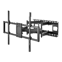 Suporte com braço - Peso suportado 120Kg - VESA 900x600mm - Distância à parede de 75-703mm - Declive +5º / -15º - Transformar +60º / -60º