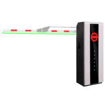 Barreira de estacionamento de alto desempenho - Braço angular em 90º (3 m) - Abertura à direita | 10.000.000 ciclos - Indicadores LED | Modo de emergência - Possibilidade de bateria de backup - Apta para Exterior IP54