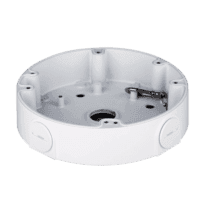 Caixa de conexões - Para câmaras dome - Apto para uso exterior - Instalação em tecto ou parede - Cor branco - Passador de cabos