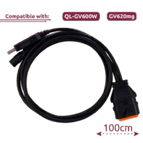 Cable de configuración - Compatible con QL-GV600W & GV620mg - Longitud 100cm - Alimentador 12V DC 1A