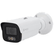 Safire Smart - Câmara Bullet IP gama I1 AI Avançada e DualLight - Resolução 4 Megapixel (2688x1520) - Lente motorizada 2.7~13.5mm | IV 50m & WL 40m  - IA avançada:Perímetro, Facial, Contagem, Metadados - IP66 | PoE.af | Dissuasão ativa | Alarmes | P2P