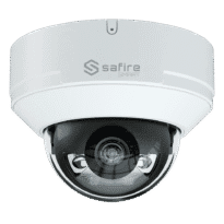 Safire Smart - Câmara Dome IP gama I1 AI Avançada e DualLight - Resolução 6 Megapixel (3296x1856) - Lentes 2.8mm | Áudio | Alarmes | IV 30m & WL 30m  - IA avançada:Perímetro, Facial, Contagem, Metadados - IP67 & IK10 | PoE (IEEE802.3af) | P2P