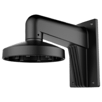 Suporte de parede - Caixa de conexões - Apto para uso no exterior - Cor preto - Compatível com Hiwatch Hikvision - Passador de cabos