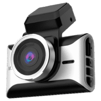 Dash Cam 4K / Câmara Dual - Amplo campo de visão - Ecrã de 3" / Controlo de voz - Módulo de ponto de acesso Wi-Fi - Deteção de colisão / GPS Track - IP52