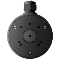 Caixa de conexões - Para câmaras Bullet, Domo e Turret - Apto para uso exterior - Instalação em tecto ou parede - Incluindo bucim - Cor preto