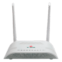 V-SOL Router ONT Wi-Fi 4 CATV - 1X PON  1x LAN RJ45 FE 1x LAN RJ45 GE 1x CATV - 802.11ac 2x2 de banda dupla 2.4 e 5GHz  - Ideal para FTTH doméstico e empresarial