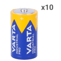 Varta - Pilha alcalina LR20 - Pack de 10 unidades - Tensão 1.5 V - Capacidade nominal 15000 mAh - Compatível com produtos do catálogo