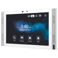 Monitor Android 12.0 para vídeo porteiro - Ecrã IPS de 10" - Áudio bidireccional Crystal Clear | Easy UI - TCP/IP, PoE, SIP standard - Manutenção na nuvem | APPs de terceiros - Ligação através da Cloud | Câmara integrada